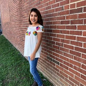 Hand embroidered blouse